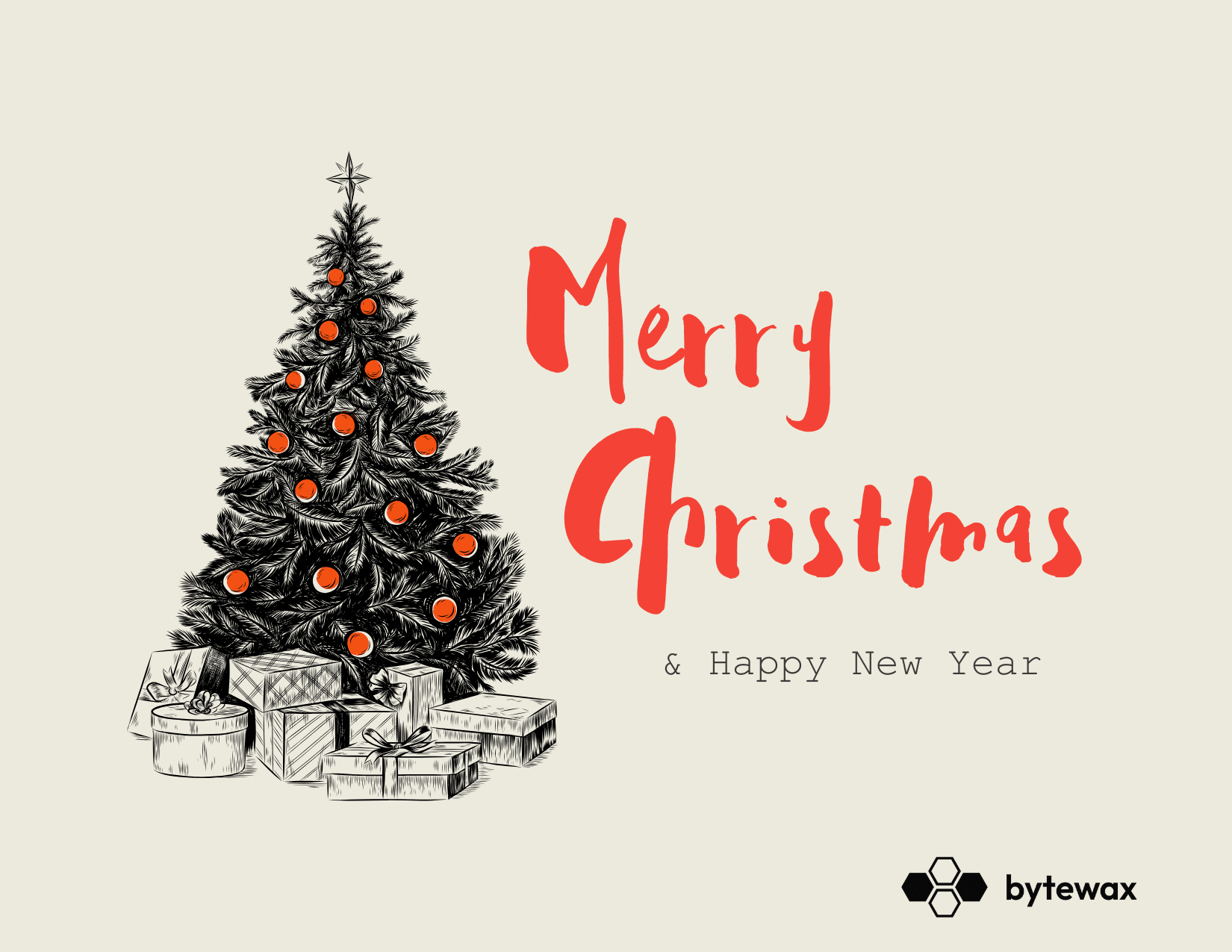 Beige and Red Vintage Christmas Tree and Santa Claus Christmas Postcard.png